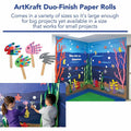 Dixon Ticonderoga ArtKraft Duo-Finish Kraft Paper, Sky Blue, 1 Roll, PAC67151