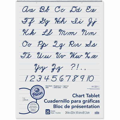Dixon Ticonderoga Pacon Ruled Chart Tablet, 24" x 32", PAC74610