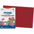 Dixon Ticonderoga Prang Construction Paper, Holiday Red, 1 Pack, PAC9907