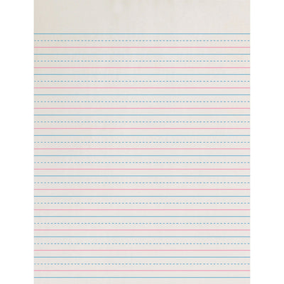 Dixon Ticonderoga Zaner-Bloser Dotted Midline Newsprint Paper - Letter, 8" x 10 1/2", 500 / Ream, PACZP2613