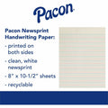 Dixon Ticonderoga Zaner-Bloser Dotted Midline Newsprint Paper - Letter, 8" x 10 1/2", 500 / Ream, PACZP2613