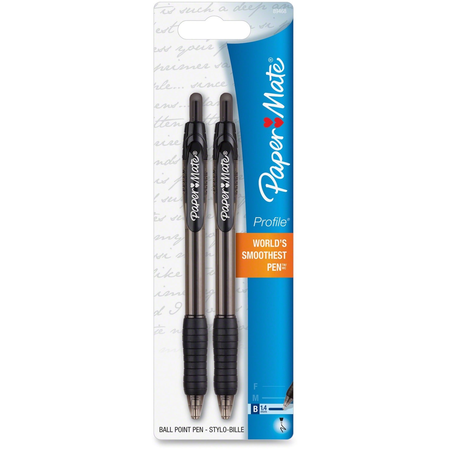 Paper Mate Retractable Profile Ballpoint Pens, 1 Pack