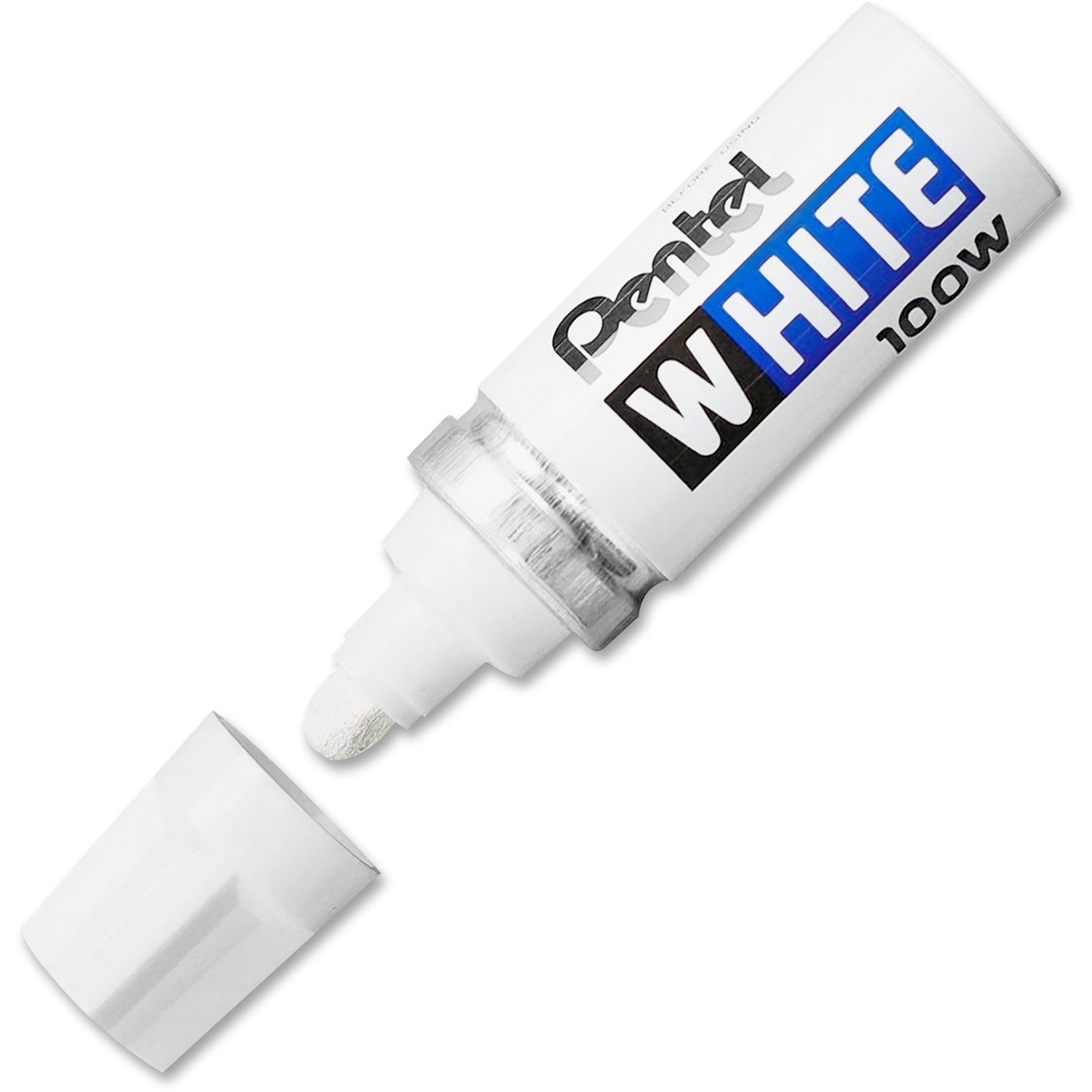 Pentel Felt Tip White Markers, 1 Each