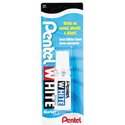 Pentel Felt Tip White Markers, 1 Each