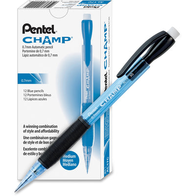 Pentel Champ Mechanical Pencils, 0.7 mm, #2, 1 Dozen, PENAL17C