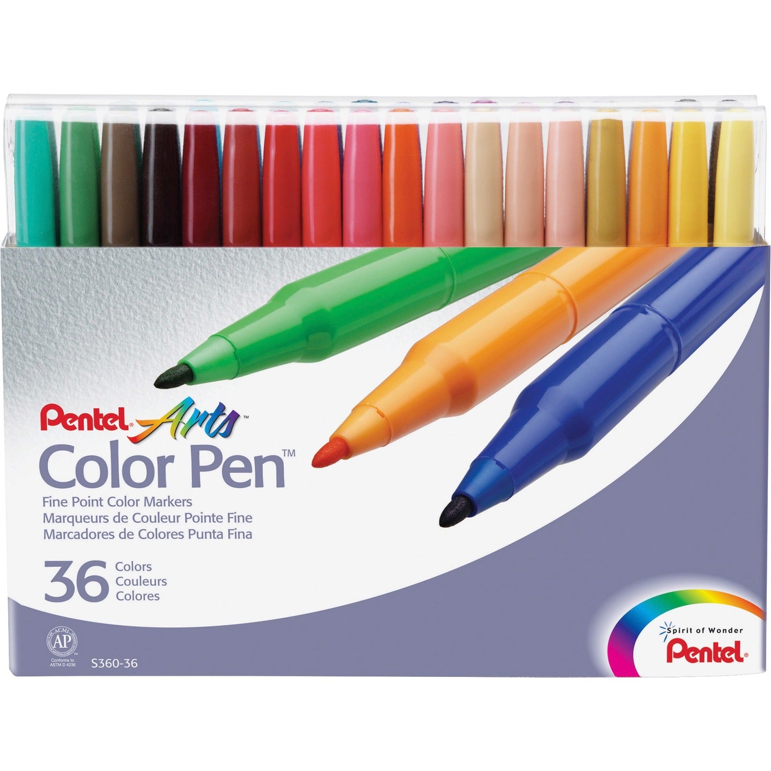 Pentel Arts Fine Point Color Pen Markers, 1 Set