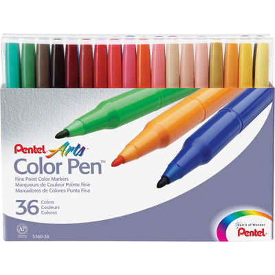 Pentel Arts Fine Point Color Pen Markers, 36 / Set — view 1
