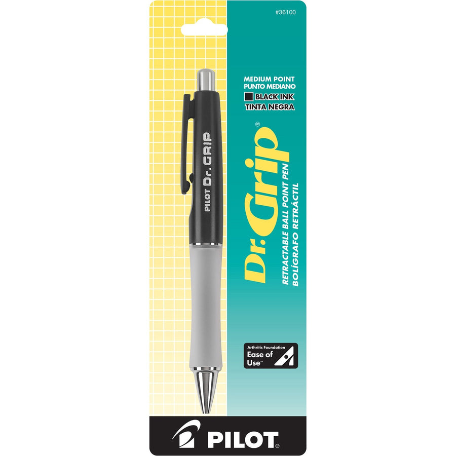 Pilot Dr. Grip Retractable Ballpoint Pens, Black, PIL36100