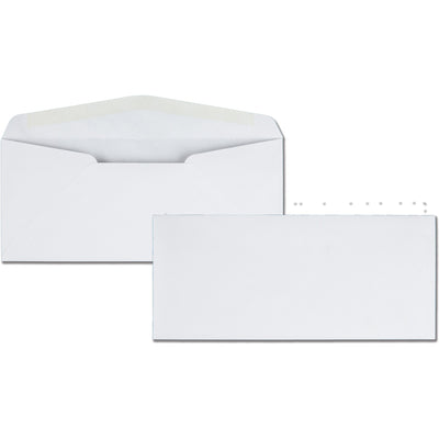 Quality Park No. 10 Business Envelopes with Gummed Closure and Diagonal Seam, White, 500 / Box — view 1