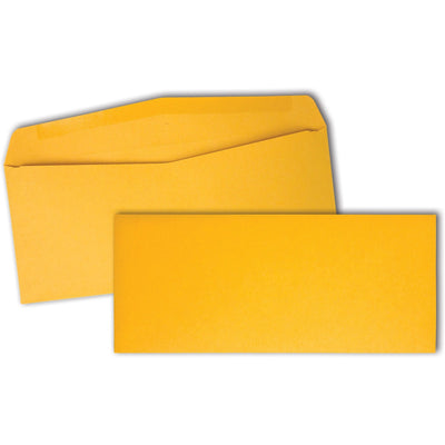 Quality Park No. 10 Kraft Envelopes with Diagonal Seams, 500 / Box, QUA11162