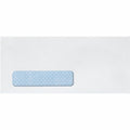 Quality Park No. 10 Single Window Security Tint Envelopes, White, 500 / Box, QUA21412