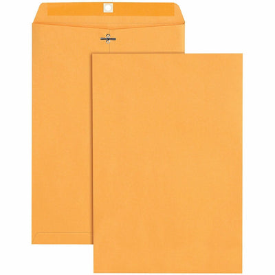 Quality Park 10 x 15 Heavy-Duty Clasp Envelope, Brown, 100 / Box, QUA37798