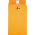 Quality Park 4 x 6-3/8 Clasp Envelopes with Deeply Gummed Flaps, Kraft, 100 / Box, QUA37815