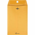 Quality Park 6-1/2 x 9-1/2 Clasp Envelopes ith Deeply Gummed Flaps, Kraft, 100 / Box, QUA37863
