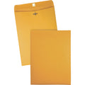 Quality Park 9 x 12 Clasp Envelopes with Deeply Gummed Flaps, Kraft, 100 / Box, QUA37890