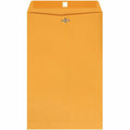 Quality Park 9-1/4 x 14-1/2 Clasp Envelopes with Deeply Gummed Flaps, Kraft, 100 / Box, QUA37894