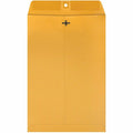 Quality Park 10 x 15 Clasp Envelopes with Deeply Gummed Flaps, Kraft, 100 / Box, QUA37898