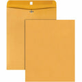 Quality Park 11-1/2 x 14-1/2 Clasp Envelopes with Deeply Gummed Flaps, Kraft, 100 / Box, QUA37905
