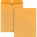 Quality Park 12 x 15-1/2 Clasp Envelope with Deeply Gummed Flaps, Kraft, 100 / Box, QUA37910