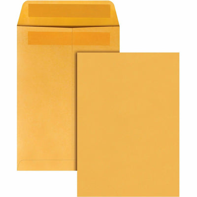 Quality Park 7-1/2 x 10-1/2 Catalog Envelopes with Self-Seal Closure, Kraft, 250 / Box, QUA43462
