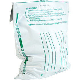 Quality Park Night Deposit Bags, White, 100 / Pack, QUA45224