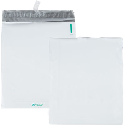 Quality Park Open-End Poly Expansion Mailers, White, 100 / Carton — view 1