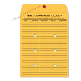Quality Park 9 x 12 Inter-Departmental Envelopes, Brown Kraft, 100 / Box, QUA63462
