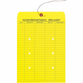 Quality Park 10 x 13 Inter-Departmental Envelopes, Yellow, 100 / Box, QUA63576