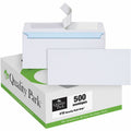 Quality Park No. 10 Security Tinted Business Envelopes with Redi-Strip Closure, White, 500 / Box, QUA69122