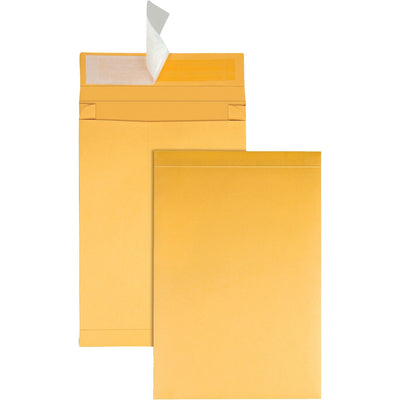 Quality Park 9 x 12 x 2 Expansion Envelopes with Self-Seal Closure, Kraft, 25 / Pack, QUA93334