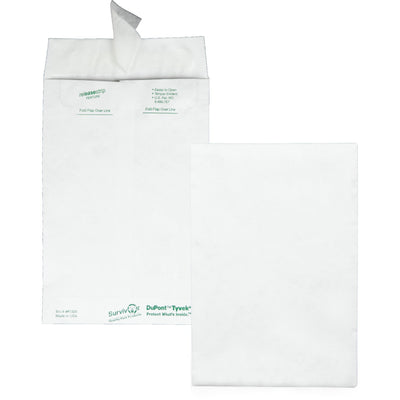 Quality Park Survivor 6 x 9 Catalog Mailers with Self-Seal Closure, White, 100 / Box, QUAR1320