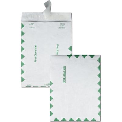 Quality Park Survivor 9-1/2 x 12-1/2 First Class Border Catalog Mailers with Redi-Strip Closure, White, 100 / Box, QUAR1530