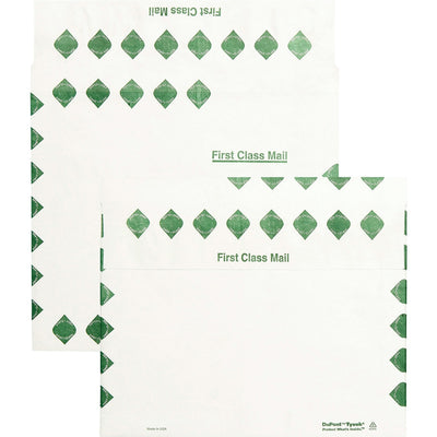 Quality Park Survivor 10 x 13 x 2 DuPont Tyvek Expansion First Class Border Mailers, White, 100 / Carton, QUAR4440