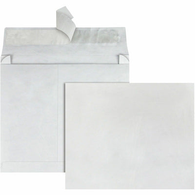 Quality Park Survivor 10 x 15 x 2 DuPont Tyvek Expansion Envelopes with Self-Seal Closure, White, 100 / Carton, QUAR4630