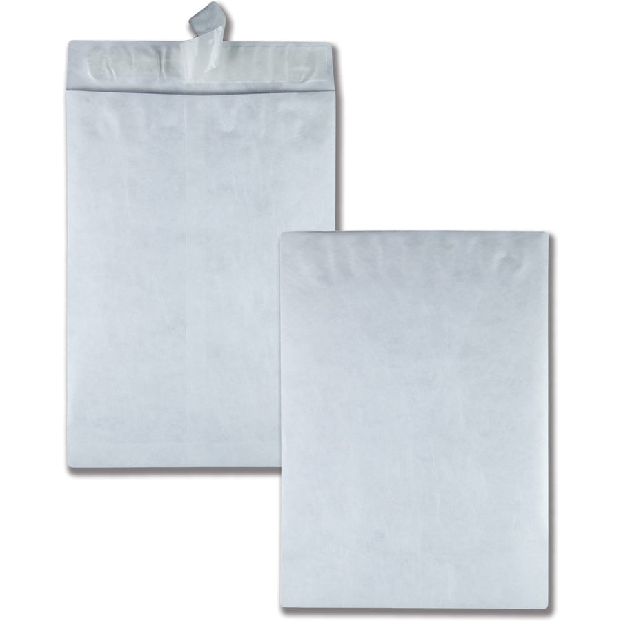 Survivor® 13 x 19 DuPont Tyvek Catalog Mailers with Self-Seal Closure, White, 18 lb, Heavyweight, 25 / Box, QUAR5101