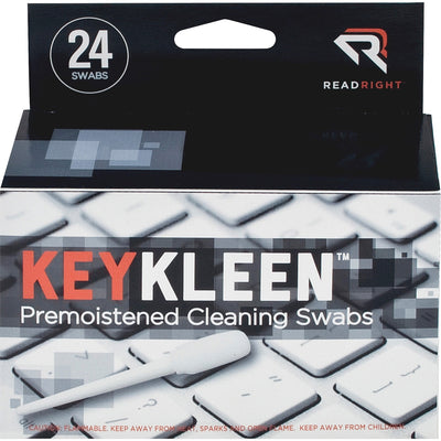 Advantus Read Right Pre-Moistened KeyKleen Swabs, 24 / Box, REARR1243