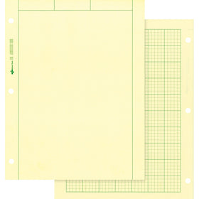 Dominion Blueline Rediform Computation Pads - Letter, 8 1/2" x 11", 1 Pad, RED42382