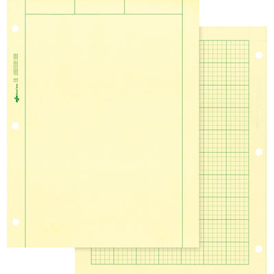 Dominion Blueline Rediform Computation Pads - Letter, 8 1/2" x 11", 1 Pad, RED42382