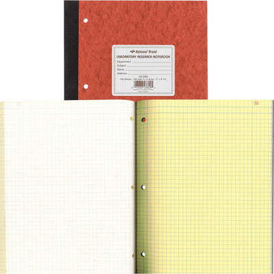 Dominion Blueline Rediform Laboratory Research Notebook, 9 1/4" x 11", RED43649