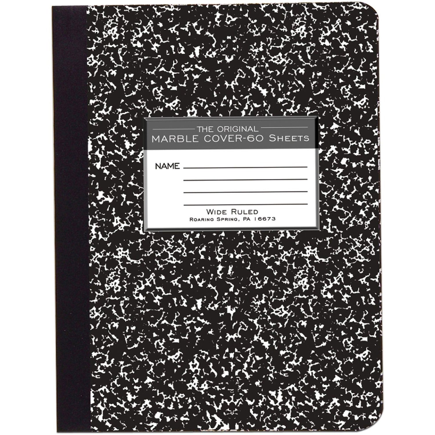 Roaring Spring Wide Ruled Hard Cover Composition Book, 1 Each