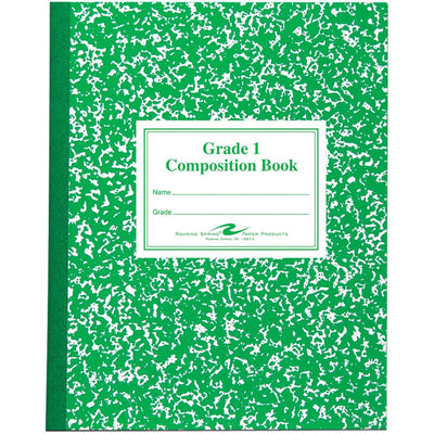 Roaring Spring Paper Products Roaring Spring Grade School Ruled Marble Flexible Cover Composition Book, 9 3/4" x 7 3/4", ROA77920