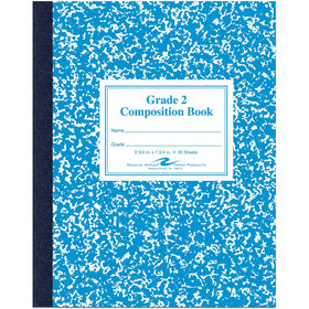 Roaring Spring Paper Spring Grade School Ruled Marble Flexible Cover Composition Book, 9 3/4" x 7 3/4", ROA77921