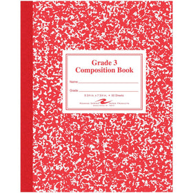 Roaring Spring Paper Spring Grade School Ruled Marble Flexible Cover Composition Book, 9 3/4" x 7 3/4", ROA77922
