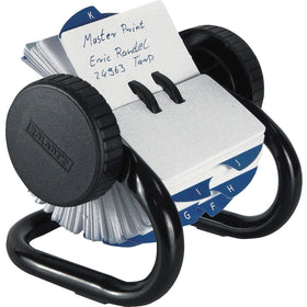 Newell Rolodex Classic 250 Card Rotary File, Black, ROL66700