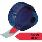 Redi-Tag Sign Here Removable Flags In Dispenser, 1 Pack