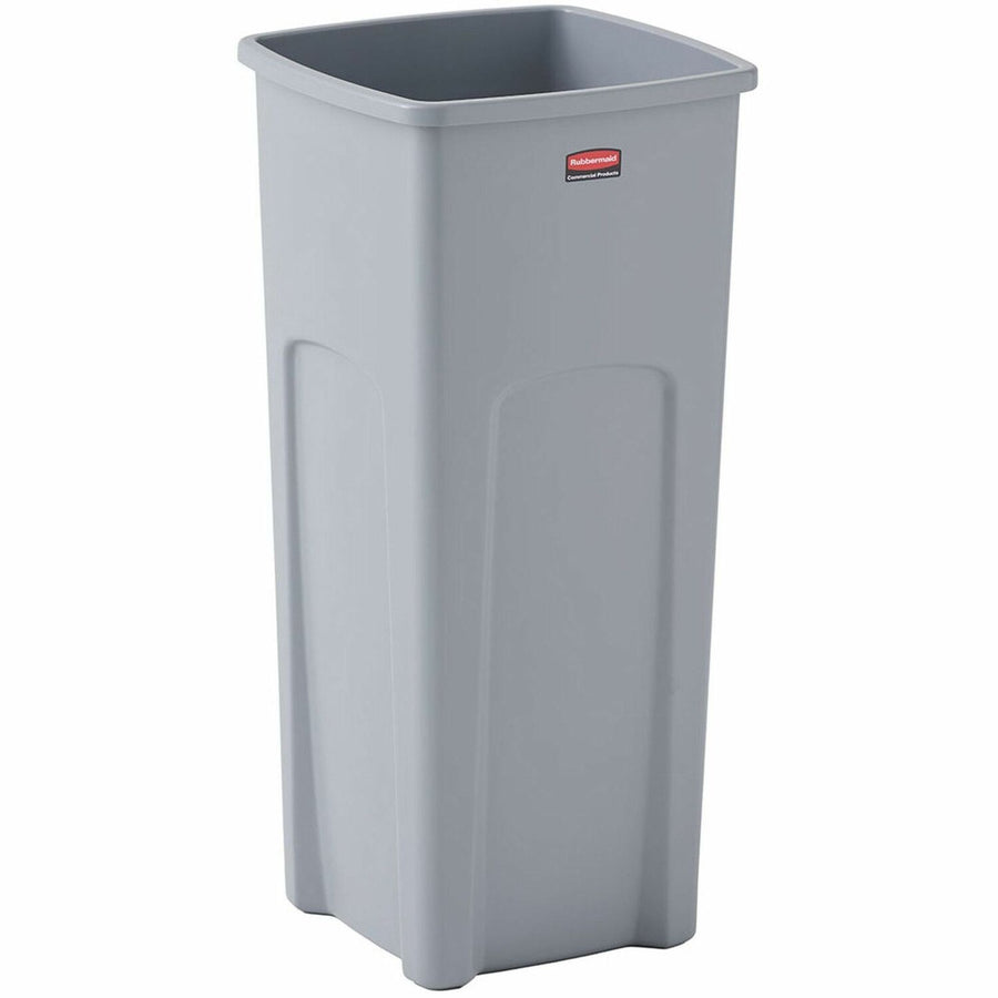 Rubbermaid Commercial Untouchable Square Container, 15.5" x 31", Gray, Plastic, 23 gal, RCP356988GY