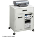 Safco Steel Mobile Machine Stand with Drawer, Gray, SAF1870GR