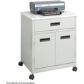 Safco Steel Mobile Machine Stand with Drawer, Gray, SAF1870GR