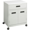 Safco Steel Mobile Machine Stand with Drawer, Gray, SAF1870GR