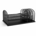Safco Onyx 3 Tray/3 Upright Section Desk Organizer, Black, SAF3254BL